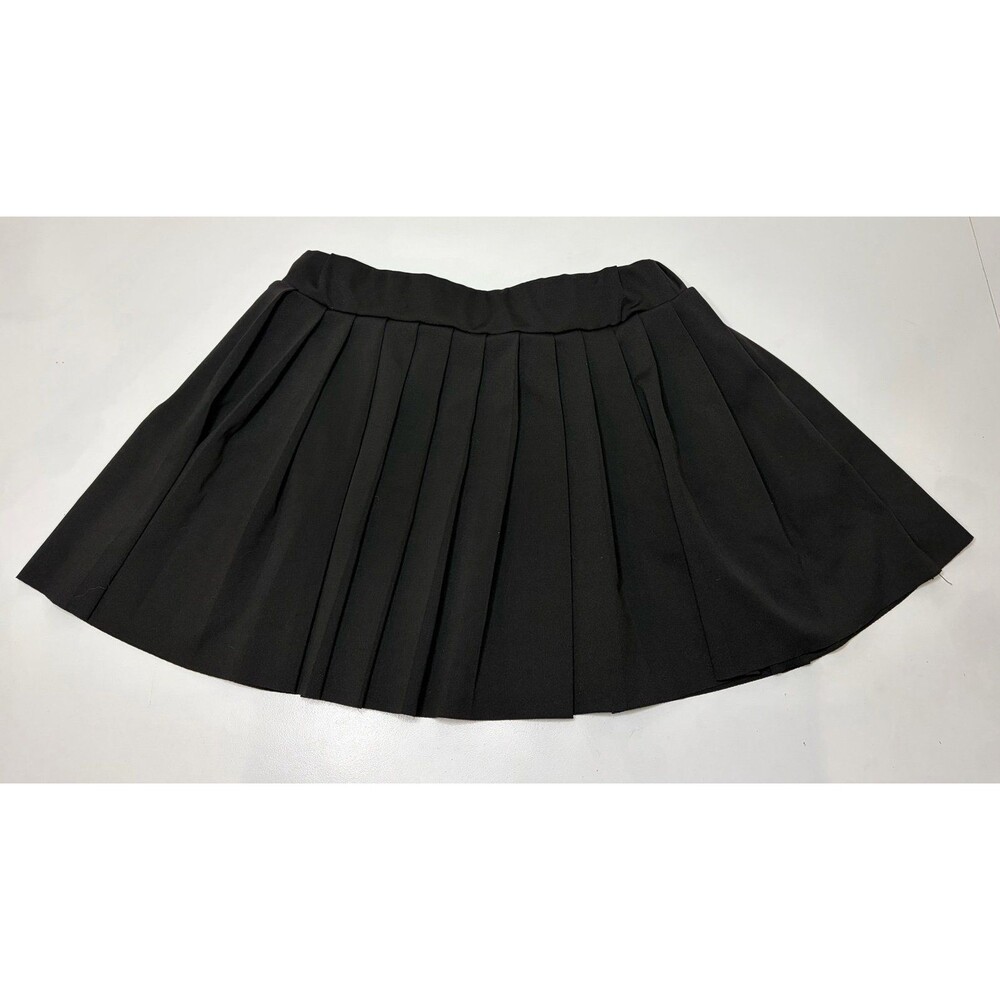 Women’s Black Pleated Skirt Large